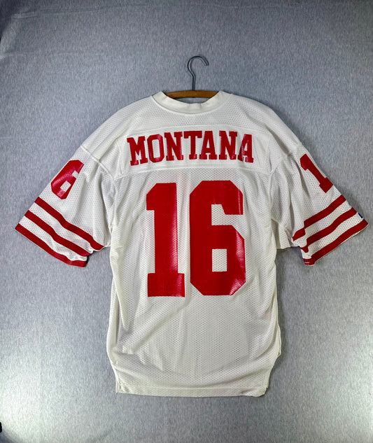 1980βs Joe Montana #16 San Francisco 49ers Russell Athletic Jersey