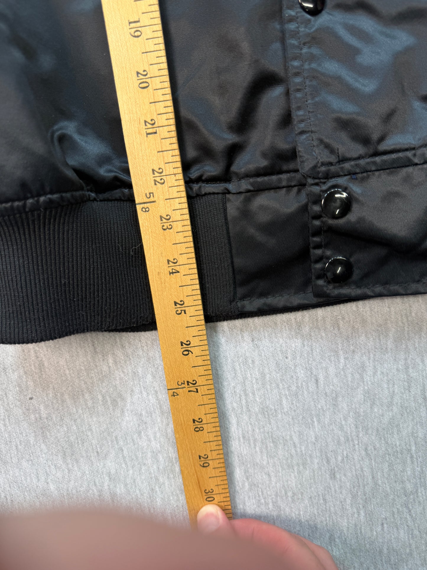 80s/90s ChalkLine Satin 49ers jacket black with that Rare bold SF logo on the back