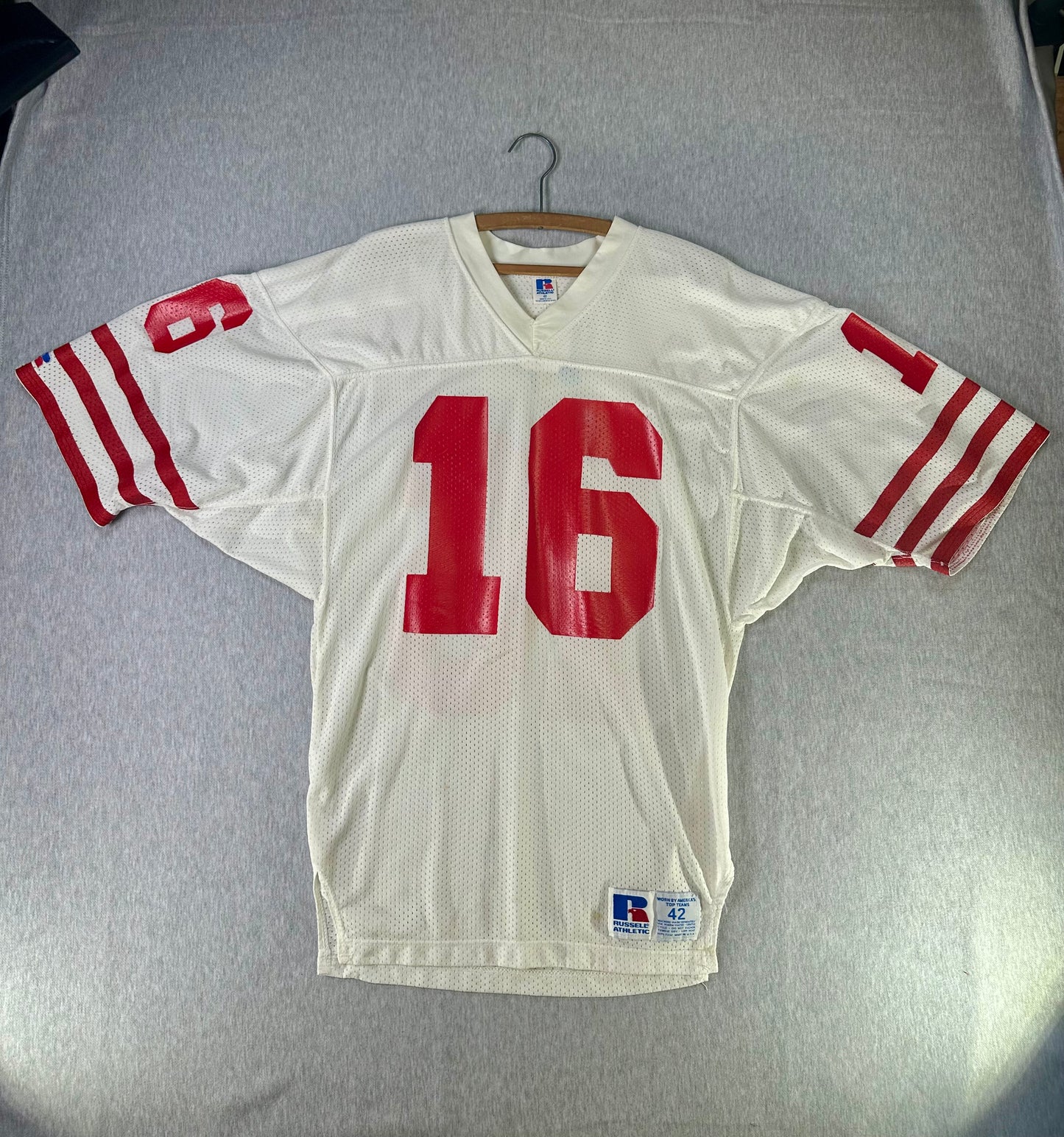 1980’s Joe Montana #16 San Francisco 49ers Russell Athletic Jersey