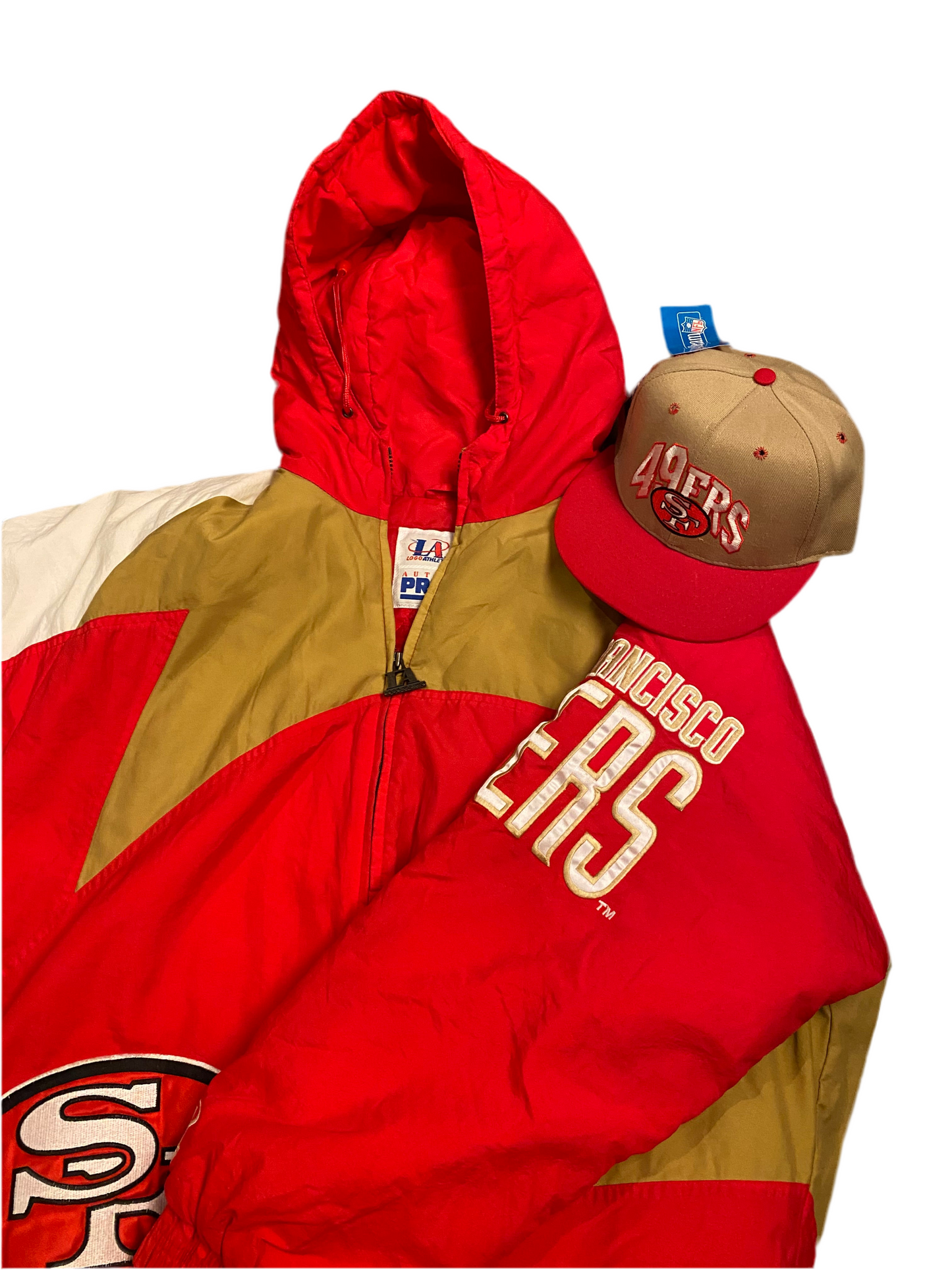 (SOLD) Vintage San Francisco 49ers Shark Tooth Jacket - Size Large - $170 🔥