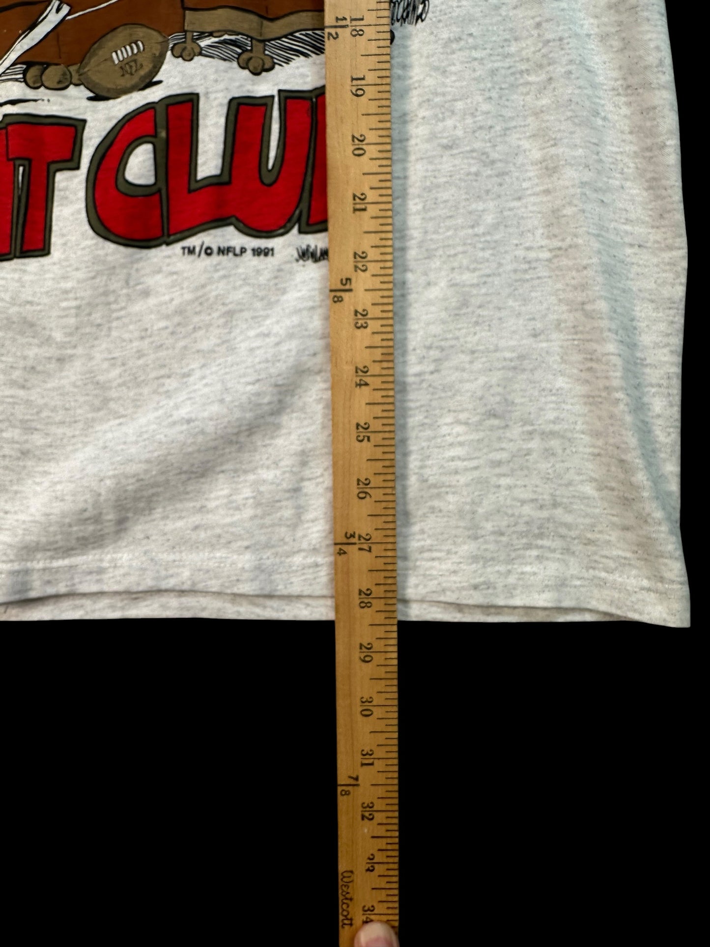Vintage 1991 San Francisco 49ers Hunt Club T Shirt Single Stitch NFL 90s M