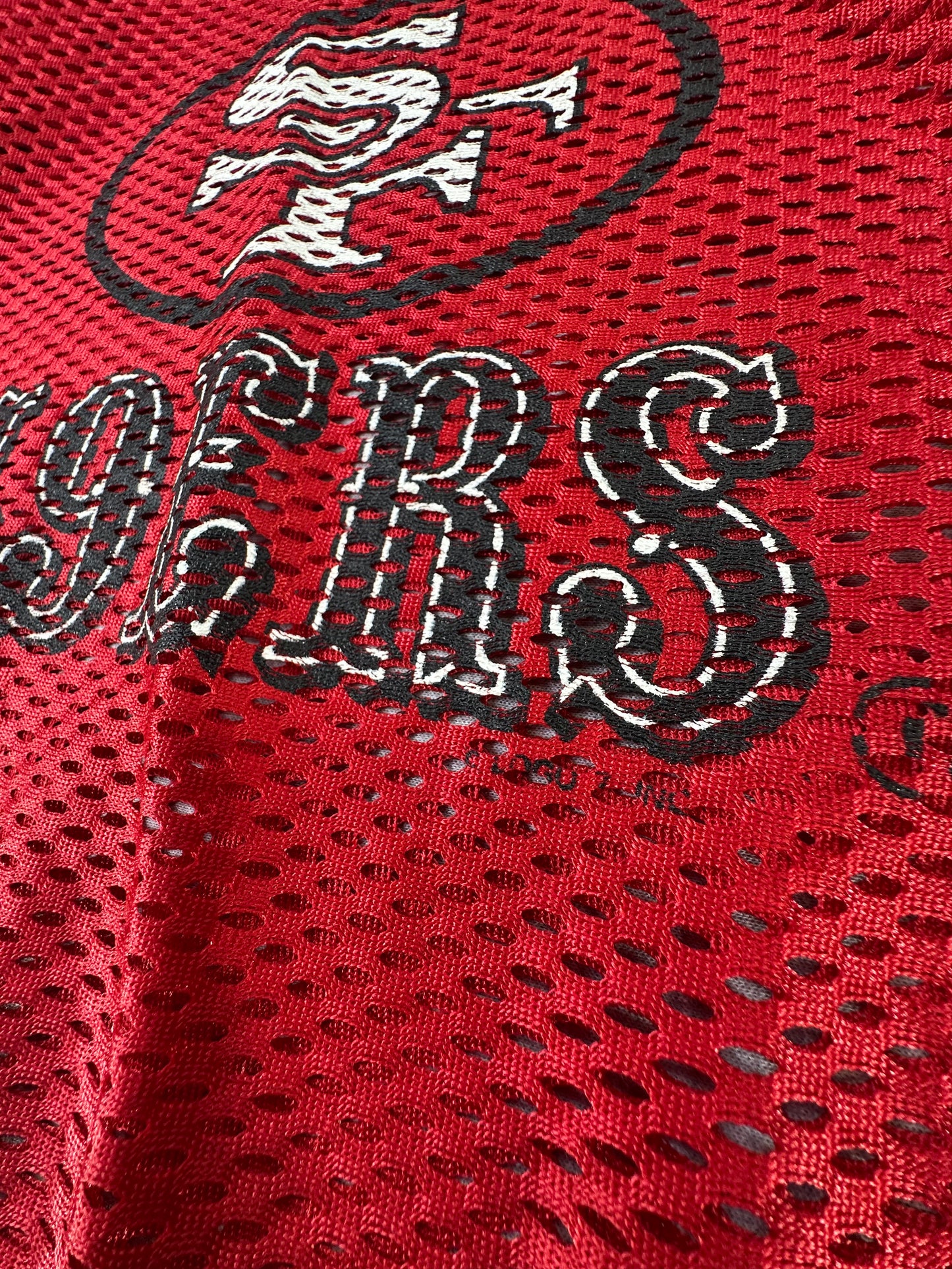Vintage 49ers Logo 7 Mesh Cropped Football Jersey