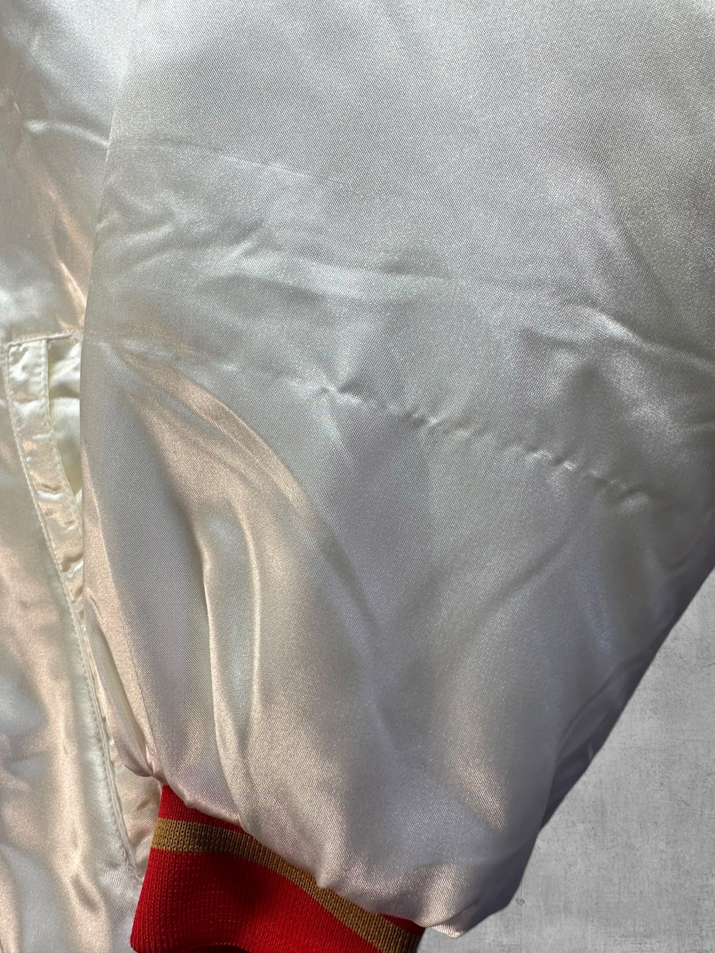 Vintage San Francisco 49ers Spirit by Cliff Engle Satin Jacket Cheerleader