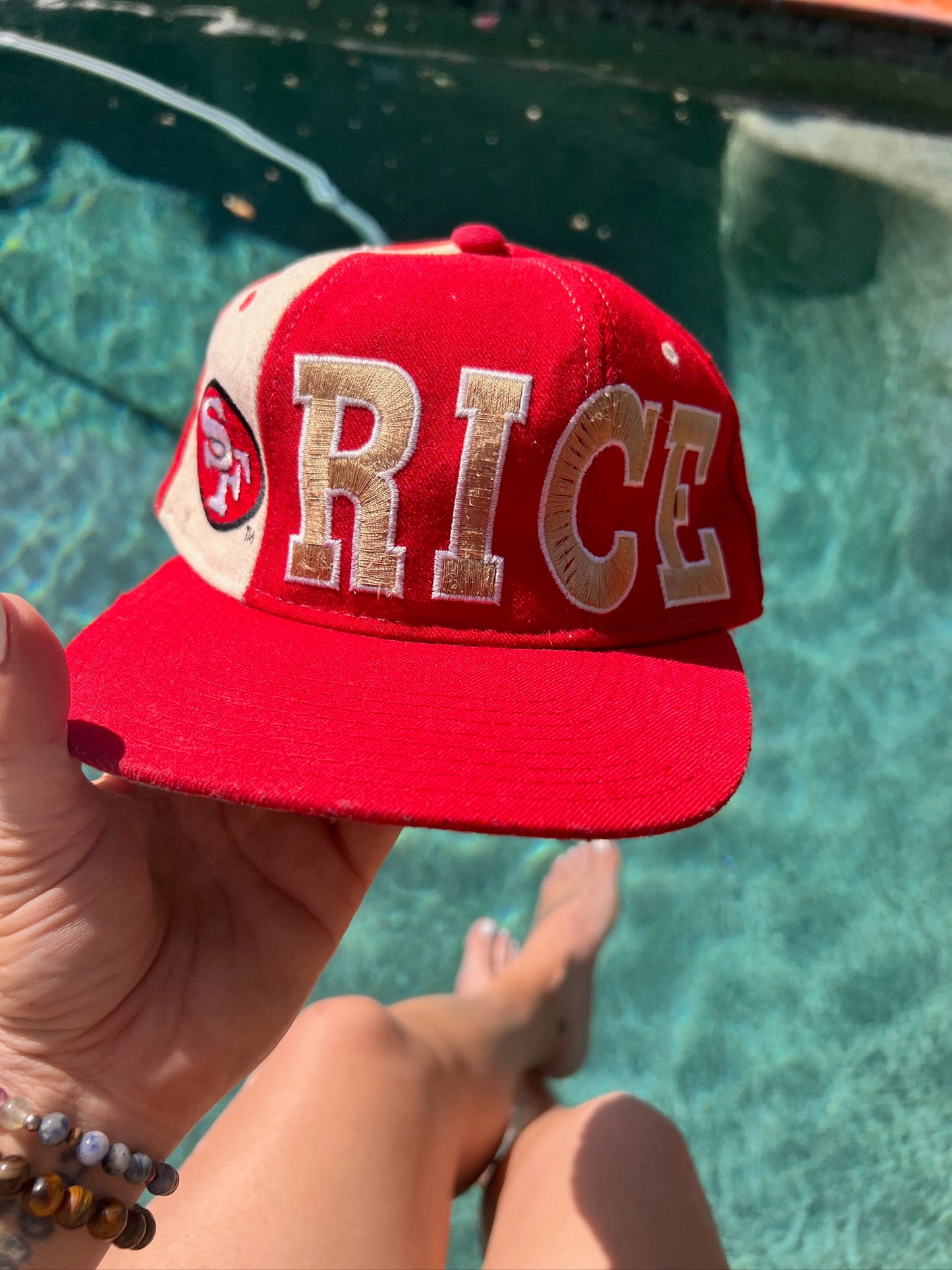 Vintage Jerry Rice 49ers Hat – Rare 90s Snapback