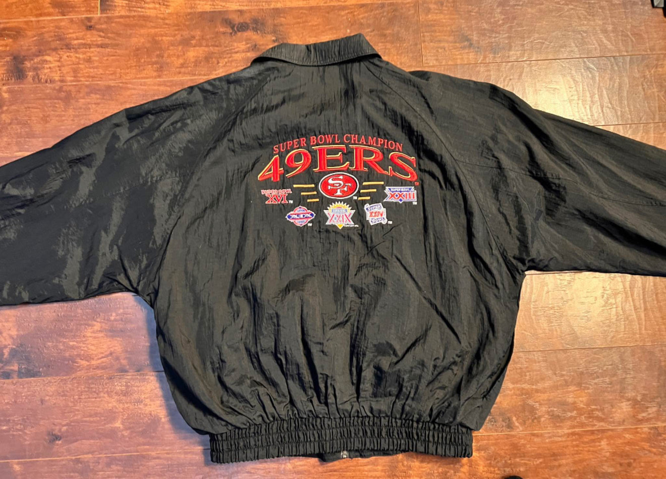 Vintage 90’s Logo 7 - 49ers 5-time Superbowl windbreaker.