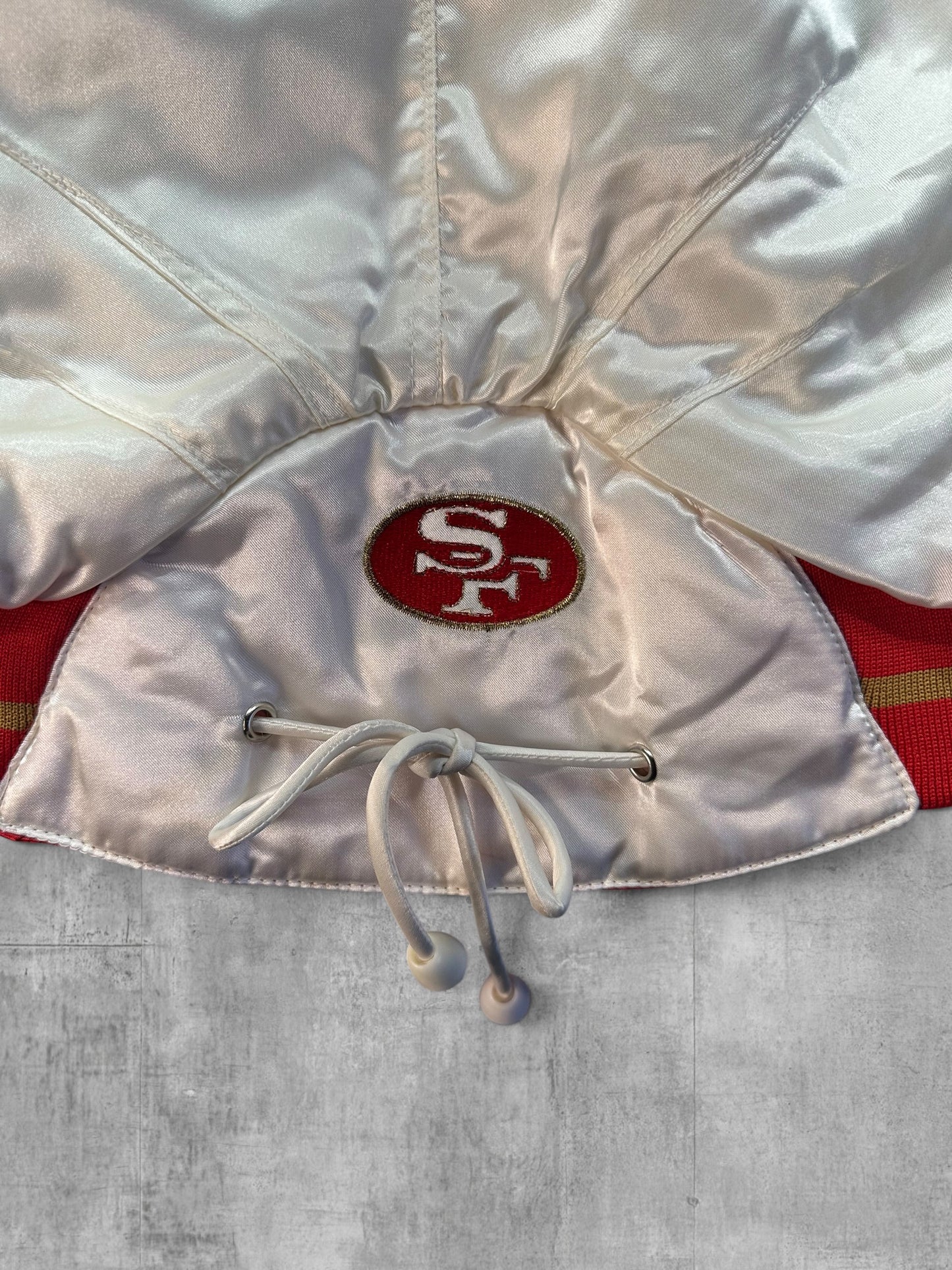 Vintage San Francisco 49ers Spirit by Cliff Engle Satin Jacket Cheerleader