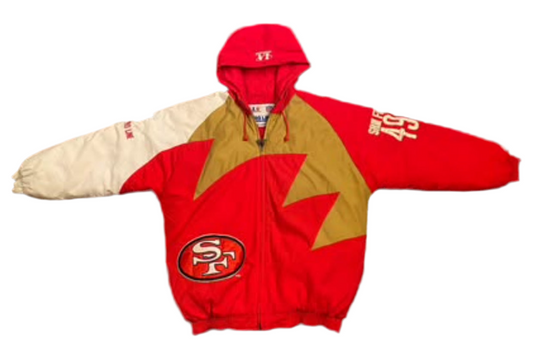 (SOLD) Vintage San Francisco 49ers Shark Tooth Jacket - Size Large - $170 🔥