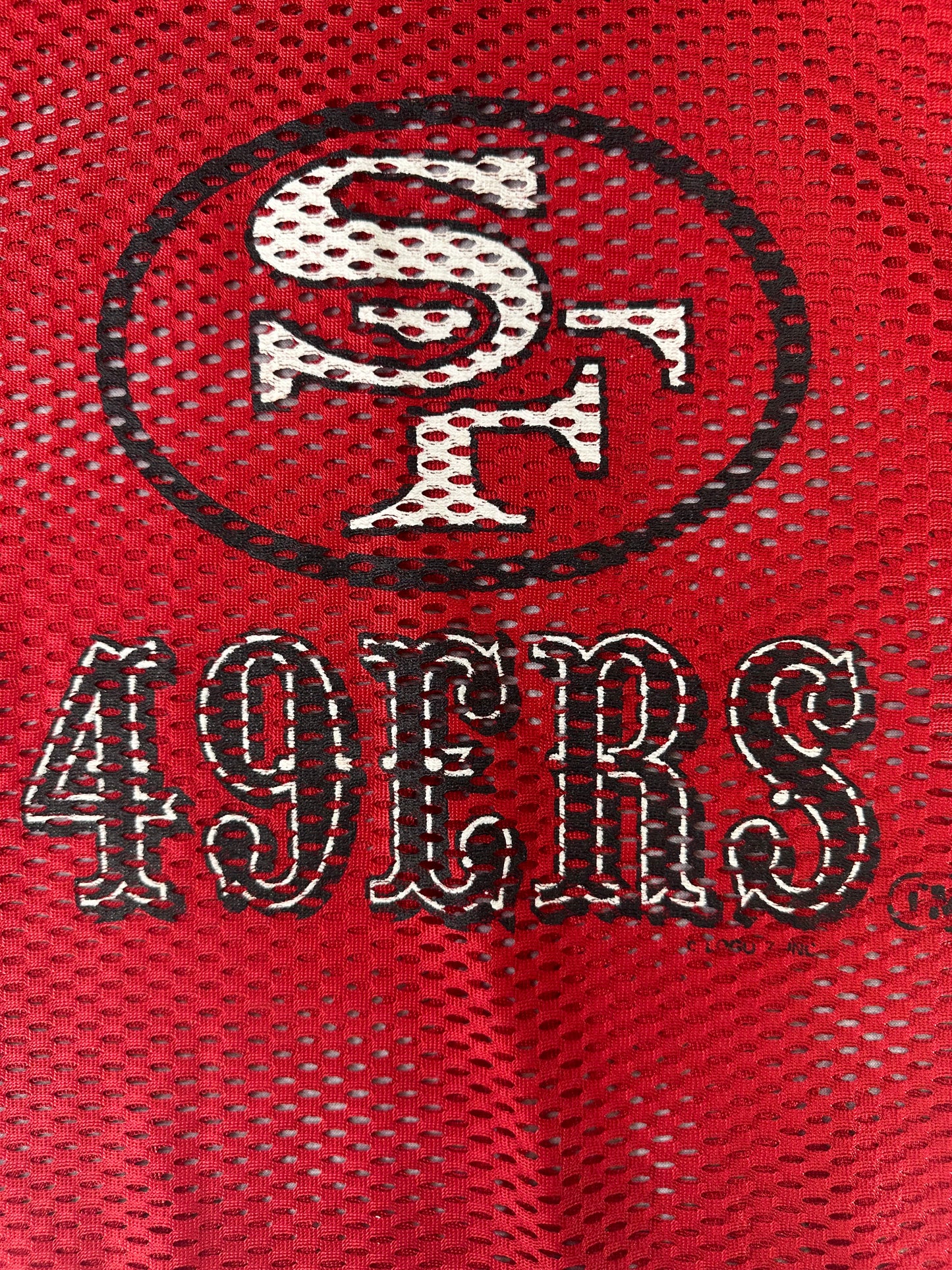 Vintage 49ers Logo 7 Mesh Cropped Football Jersey