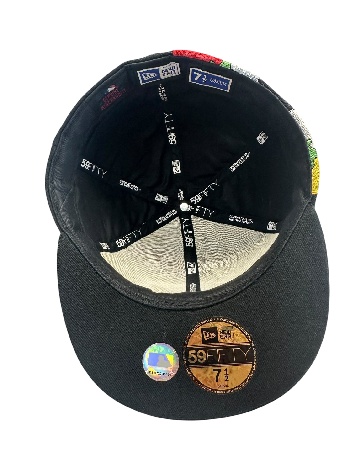 New Era 59FIFTY San Francisco Giants Puzzle Fitted Hat – Black – Size 7 1/2