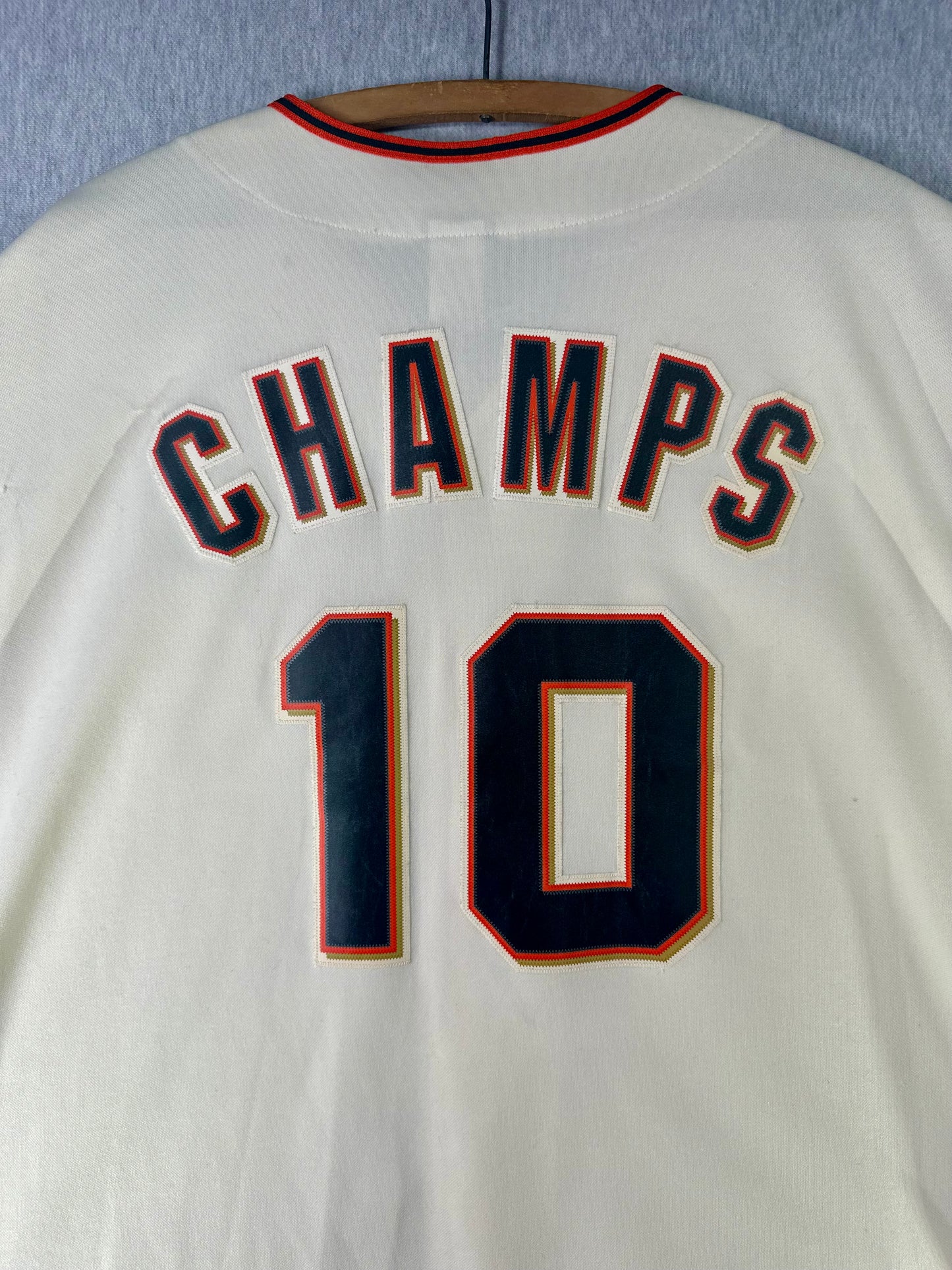 2010 San Francisco Giants World Series Champions “CHAMPS 10” Majestic Jersey — 4XL