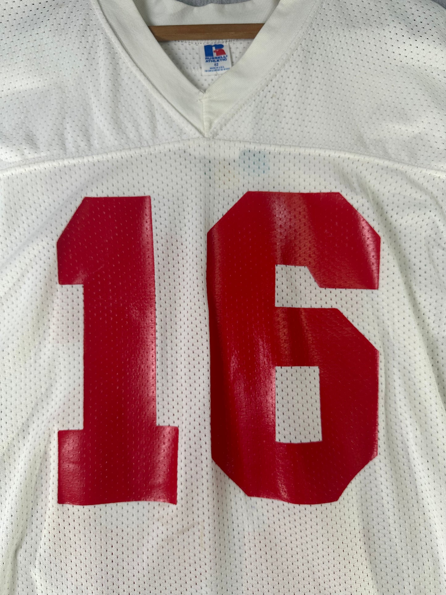 1980’s Joe Montana #16 San Francisco 49ers Russell Athletic Jersey