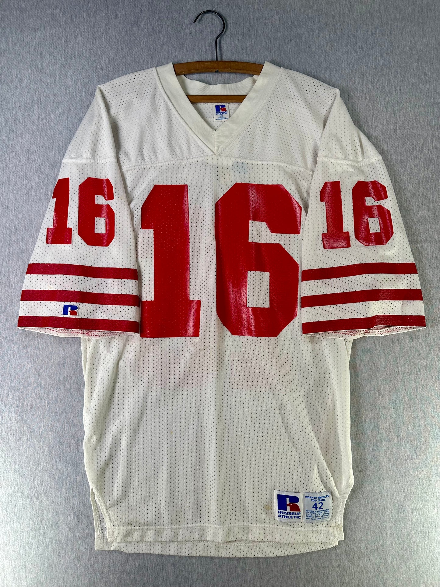 1980’s Joe Montana #16 San Francisco 49ers Russell Athletic Jersey