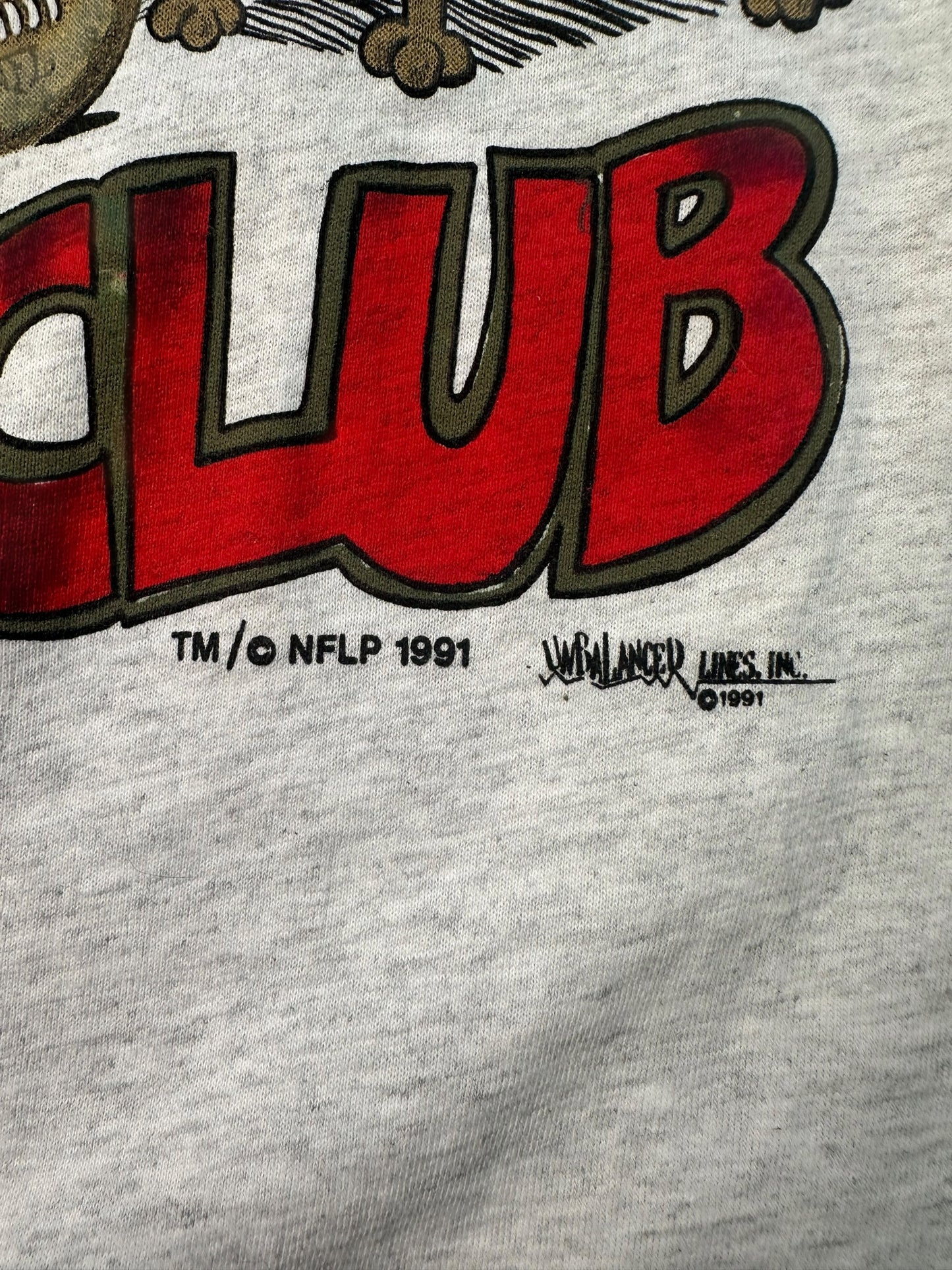 Vintage 1991 San Francisco 49ers Hunt Club T Shirt Single Stitch NFL 90s M