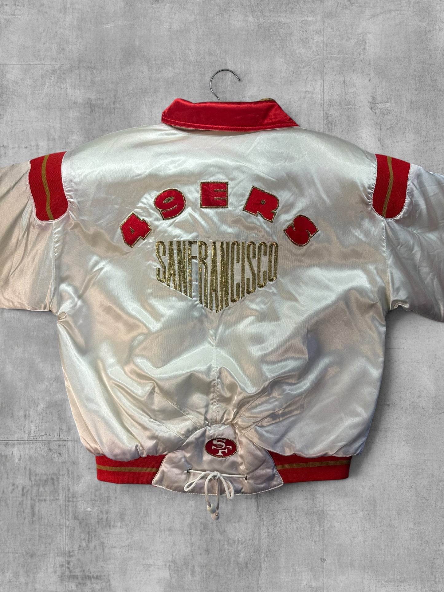 Vintage San Francisco 49ers Spirit by Cliff Engle Satin Jacket Cheerleader