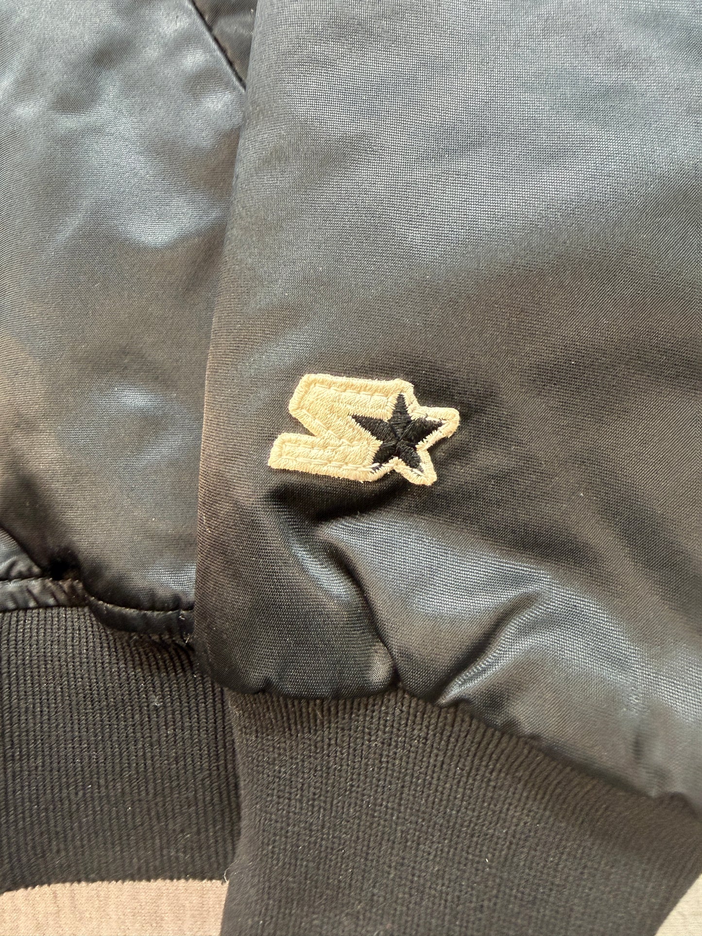 80s/90s ChalkLine Satin 49ers jacket black with that Rare bold SF logo on the back