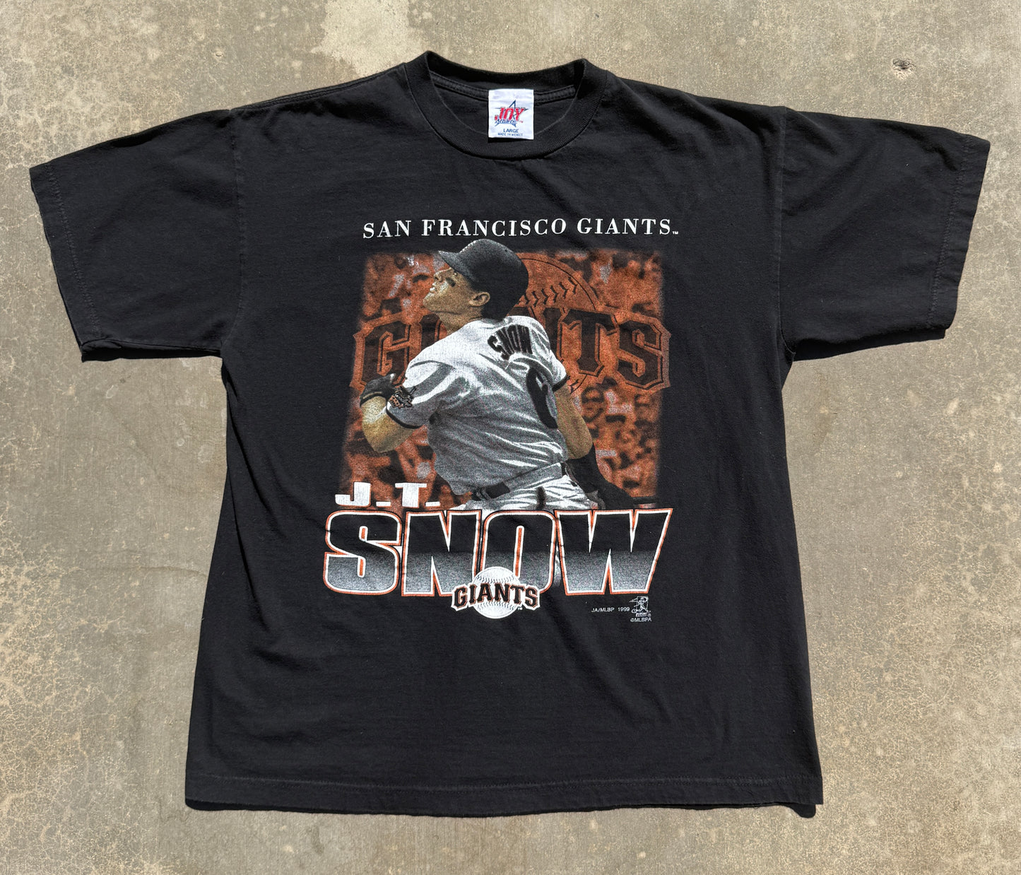RARE 1999 J.T. Snow Giants Tee