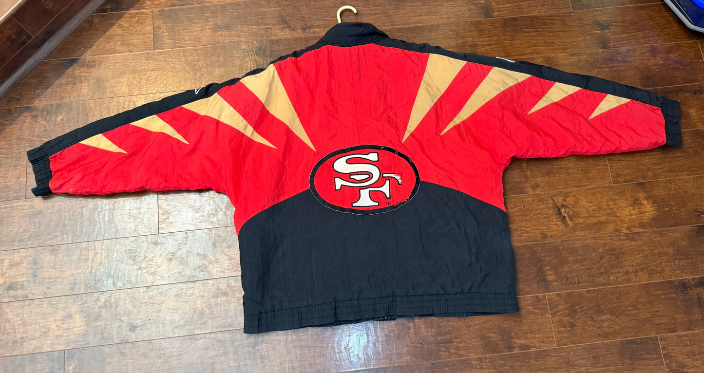 Vintage 90s Apex One 49ers “Dart” Jacket 🎯 🏈🔥