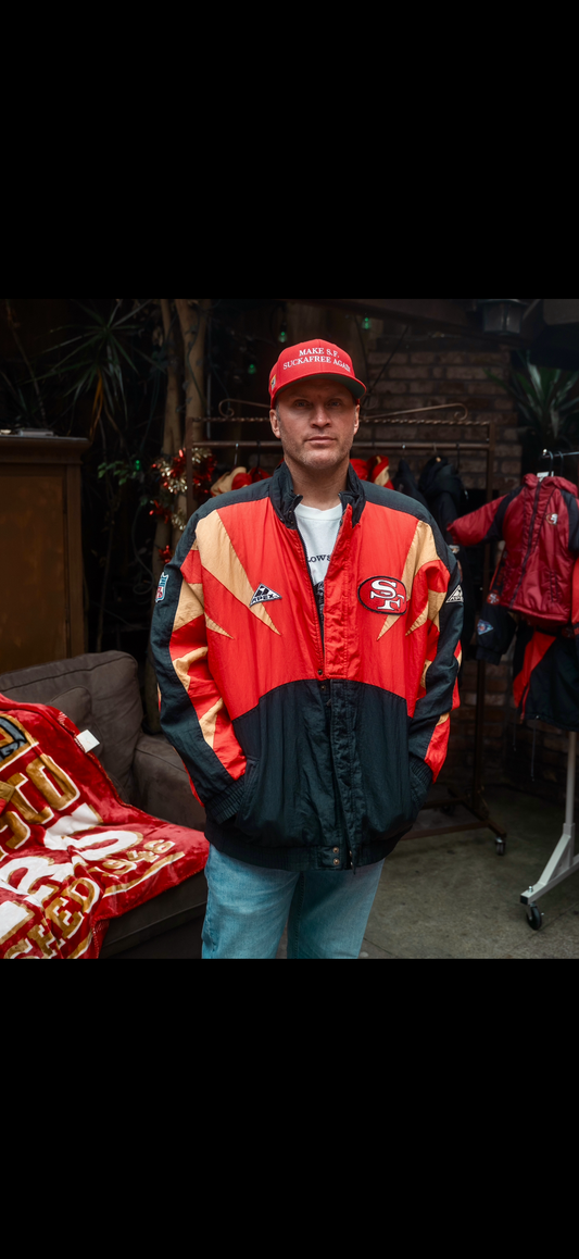 Vintage 90s Apex One 49ers “Dart” Jacket 🎯 🏈🔥