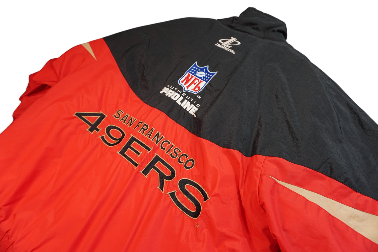 1990s Logo Athletic San Francisco 49ers NFL Pro Line Authentic Puffer Jacket XL