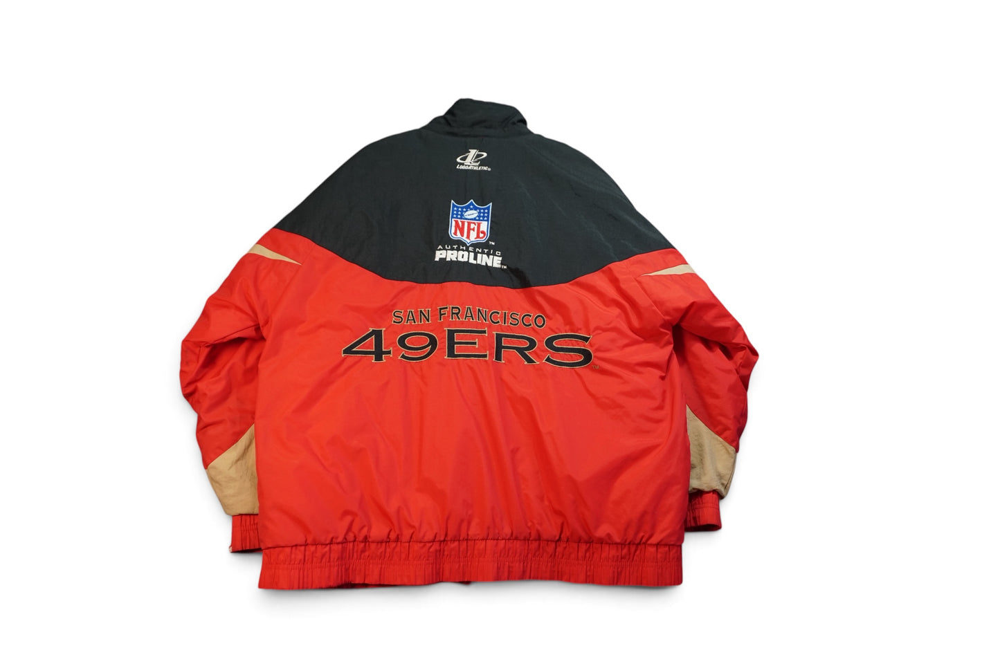 1990s Logo Athletic San Francisco 49ers NFL Pro Line Authentic Puffer Jacket XL