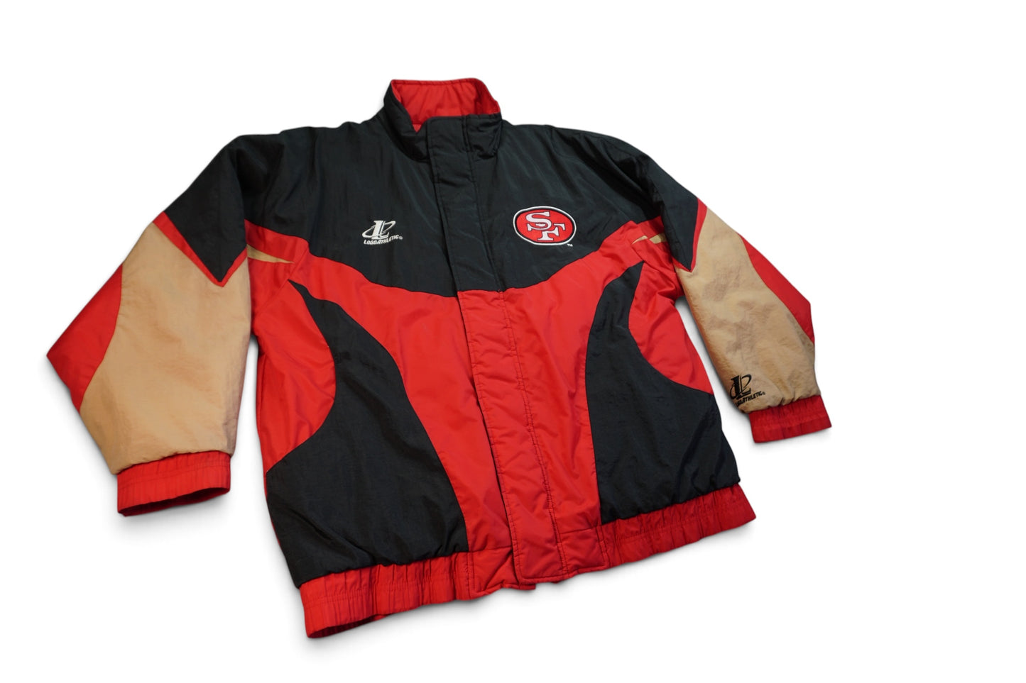 1990s Logo Athletic San Francisco 49ers NFL Pro Line Authentic Puffer Jacket XL
